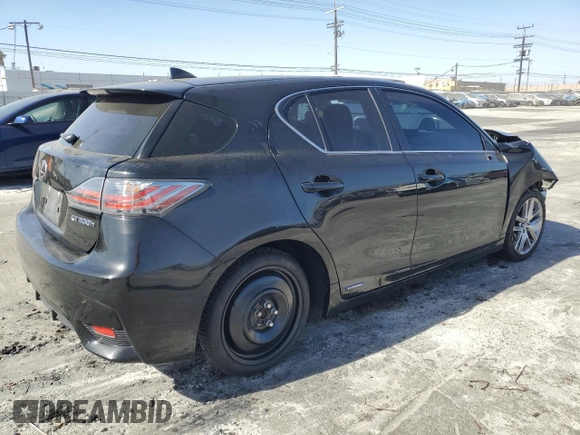 2017 Lexus CT with VIN JTHKD5BH6H2288327, listed as a Copart auction lot 77015464 with 89,867 mi miles and Salvage Title. Bid and sale history available at carsss.com. Image 3.