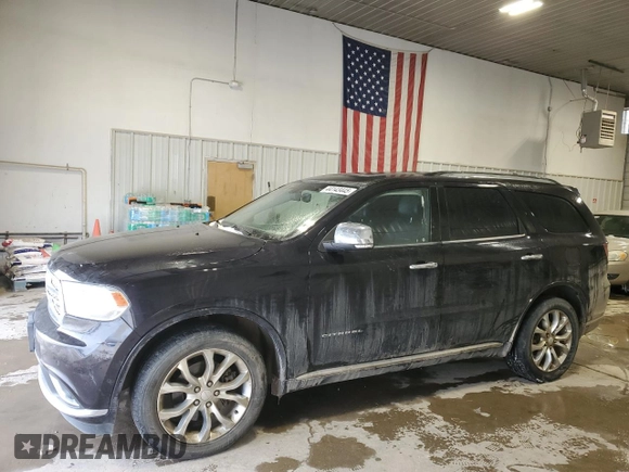 2018 Dodge Durango Citadel with VIN 1C4RDJEG9JC445313, listed as a Copart auction lot 44143445 with 82,752 mi miles and Salvage title. Bid and sale history available at DreamBid. Image 1.