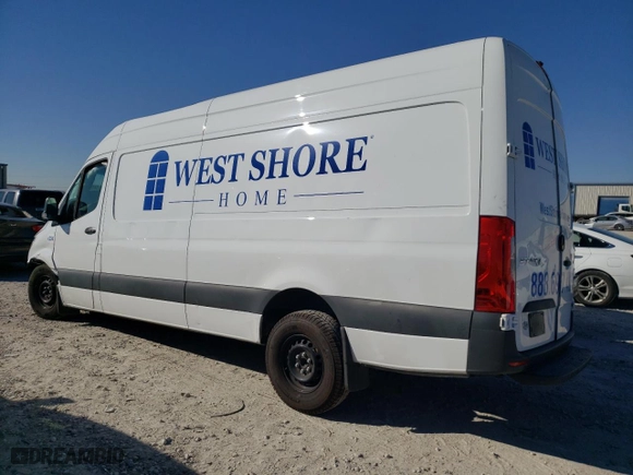 2022 Mercedes-Benz Sprinter Cargo Van with VIN W1Y4ECHY5NT110767, listed as a Copart auction lot 74153983 with 32,192 mi miles. Bid and sale history available at carsss.com. Image 2.
