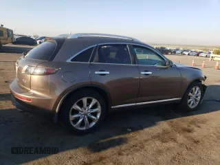 2007 Infiniti FX with VIN JNRBS08W47X400544, listed as a Copart auction lot 73293444 with Not Provided miles and Salvage Title. Bid and sale history available at DreamBid. Image 3.