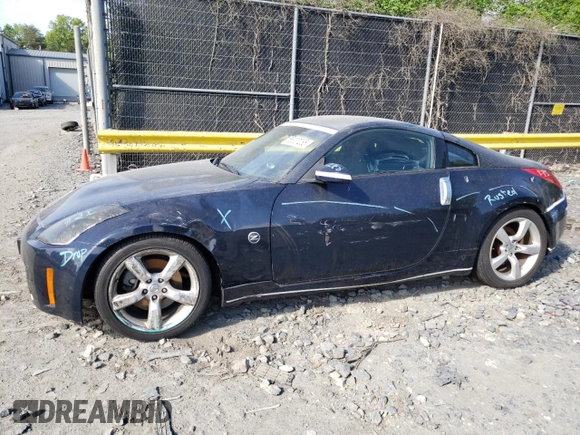 2008 Nissan 350Z Nismo z VIN JN1BZ34E48M751826, wystawiony jako Copart lot #55337265 z przebiegiem 188 638 mil mil oraz Szkoda całkowita • Salvage title. Historia ofert i sprzedaży dostępna na DreamBid. Obrazek 1.