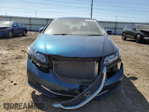 2015 Honda Civic LX with VIN 2HGFB2F57FH558226, listed as a Copart auction lot 54951525 with Not provided miles and Salvage title. Bid and sale history available at DreamBid. Image 5.