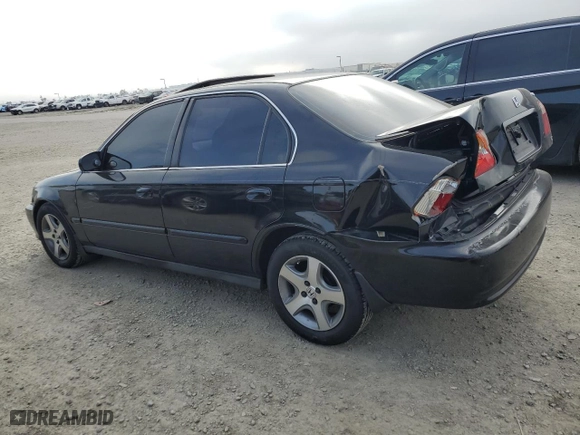 1999 Honda Civic EX with VIN 2HGEJ8641XH531176, listed as a Copart auction lot 50145445 with 138,366 mi miles and Salvage Title. Bid and sale history available at carsss.com. Image 2.
