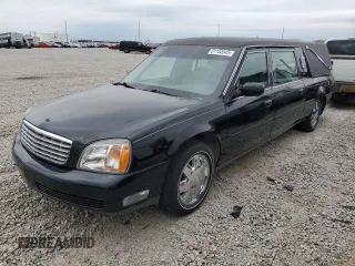 2000 Cadillac DeVille Limousine z VIN 1GEEH90Y1YU500639, wystawiony jako Copart lot #51153545 z przebiegiem 76 879 mil mil oraz Czysty tytuł • Clean title. Historia ofert i sprzedaży dostępna na DreamBid. Obrazek 1.
