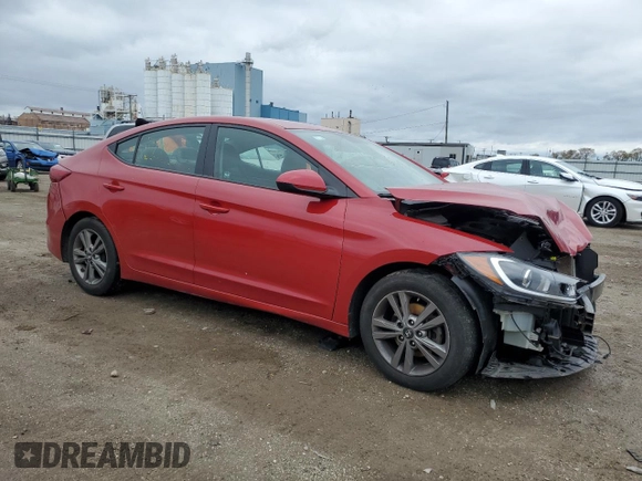 2018 Hyundai Elantra SEL with VIN 5NPD84LF1JH322068, listed as a Copart auction lot 81502884 with 103,052 mi miles and Salvage Title. Bid and sale history available at DreamBid. Image 4.