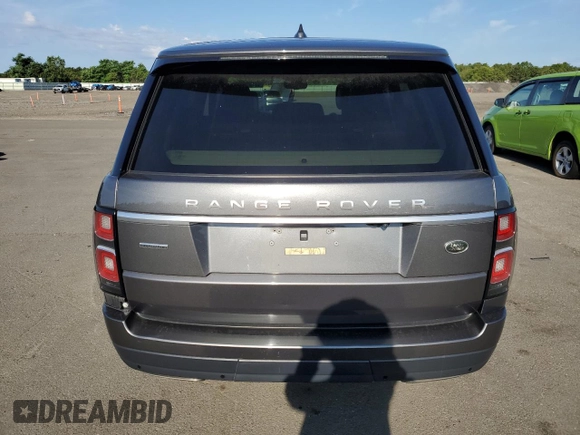 2018 Land Rover Range Rover with VIN SALGS2RE9JA380477, listed as a Copart auction lot 63457955 with 46,568 mi miles and Salvage title. Bid and sale history available at DreamBid. Image 6.
