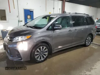 2019 Toyota Sienna LE with VIN 5TDJZ3DC3KS212181, listed as a Copart auction lot 42812395 with 110,974 mi miles and Salvage Title. Bid and sale history available at carsss.com. Image 1.