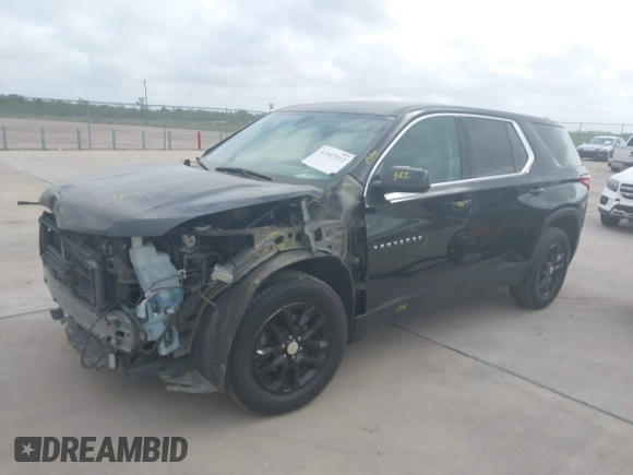 2019 Chevrolet Traverse LS z VIN 1GNERFKW7KJ196992, wystawiony jako IAAI lot #41947512 z przebiegiem 118 863 mil mil oraz . Historia ofert i sprzedaży dostępna na DreamBid. Obrazek 17.