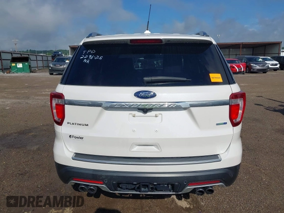 2018 Ford Explorer Platinum with VIN 1FM5K8HT1JGB05258, listed as a IAAI auction lot 42431183 with 73,449 mi miles and . Bid and sale history available at DreamBid. Image 16.