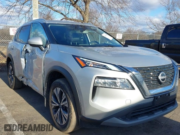2023 Nissan Rogue SV with VIN JN8BT3BB5PW214218, listed as a IAAI auction lot 41593119 with 31,567 mi miles and . Bid and sale history available at DreamBid. Image 1.