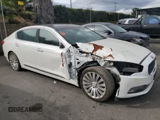 2015 Kia K900 Premium with VIN KNALU4D46F6026661, listed as a Copart auction lot 43611345 with 121,161 mi miles and Clean title. Bid and sale history available at DreamBid. Image 4.