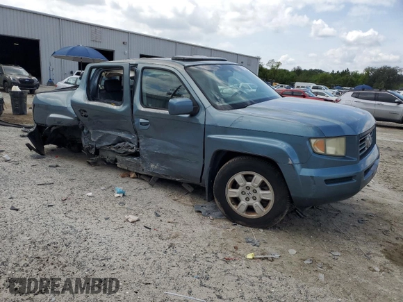 2007 Honda Ridgeline RTL w/Leather with VIN 2HJYK165X7H541838, listed as a Copart auction lot 51180735 with 175,336 mi miles and Salvage Title. Bid and sale history available at carsss.com. Image 4.
