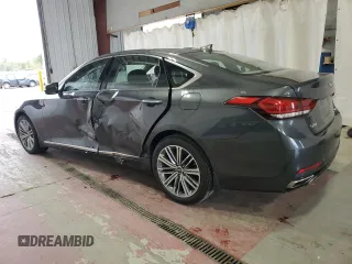 2018 Genesis G80 3.8L with VIN KMHGN4JE5JU260773, listed as a Copart auction lot 73008914 with 44,306 mi miles and Salvage Title. Bid and sale history available at carsss.com. Image 2.