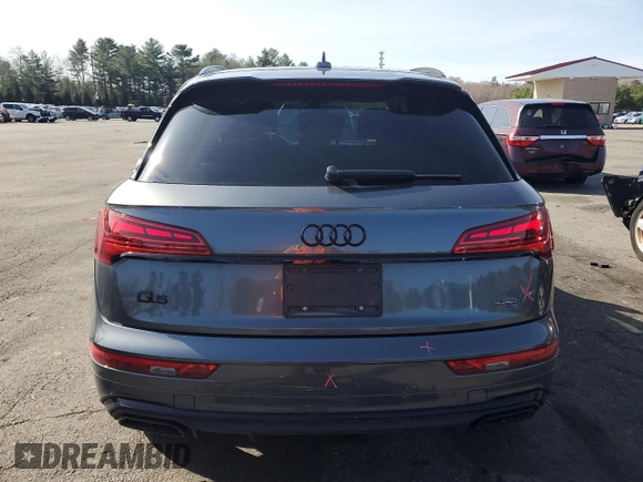 2022 Audi Q5 S line Prestige with VIN WA1FAAFY5N2055690, listed as a Copart auction lot 51058665 with 27,129 mi miles and Salvage Title. Bid and sale history available at carsss.com. Image 6.