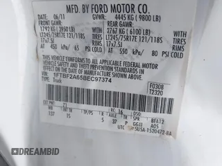 2011 Ford F-250 XL с VIN 1FTBF2A65BEC97374, выставлен на аукционе IAAI как лот 41511958 с пробегом 126 177 миль миль и . История ставок и продаж доступна на DreamBid. Изображение 9.