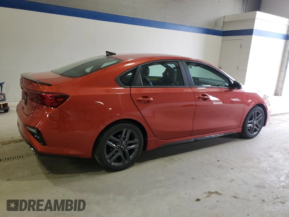 2021 Kia Forte GT-Line with VIN 3KPF34AD9ME281237, listed as a Copart auction lot 49292395 with 77,580 mi miles and Salvage Title. Bid and sale history available at carsss.com. Image 3.