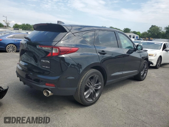 2020 Acura RDX w/A-Spec Pkg with VIN 5J8TC2H67LL041111, listed as a Copart auction lot 63673234 with 38,740 mi miles and Salvage Title. Bid and sale history available at carsss.com. Image 3.
