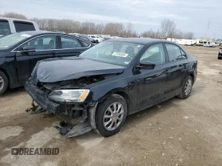2014 Volkswagen Jetta Sedan S with VIN 3VW2K7AJ3EM399720, listed as a Copart auction lot 47484895 with 102,574 mi miles and Salvage Title. Bid and sale history available at carsss.com. Image 1.