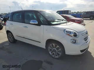 2014 FIAT 500L Lounge with VIN ZFBCFACH8EZ004015, listed as a Copart auction lot 73840584 with 0 mi miles and Salvage Title. Bid and sale history available at carsss.com. Image 4.