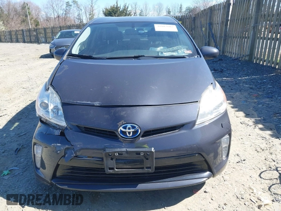 2012 Toyota Prius One with VIN JTDKN3DU5C5507573, listed as a IAAI auction lot 41887602 with 142,708 mi miles. Bid and sale history available at carsss.com. Image 12.
