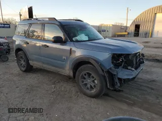 2024 Ford Bronco Sport Big Bend z VIN 3FMCR9B64RRF08120, wystawiony jako Copart lot #84056834 z przebiegiem 8 289 mil mil oraz Szkoda całkowita • Salvage title. Historia ofert i sprzedaży dostępna na DreamBid. Obrazek 4.
