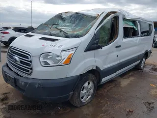 2018 Ford Transit Passenger XL with VIN 1FBZX2YG5JKB15655, listed as a IAAI auction lot 41227727 with 107,291 mi miles and . Bid and sale history available at DreamBid. Image 2.