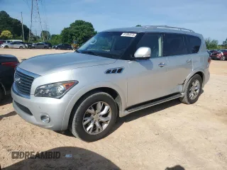 2012 Infiniti QX56 7-passenger z VIN JN8AZ2NF6C9518895, wystawiony jako Copart lot #61084975 z przebiegiem 228 628 mil mil oraz Szkoda całkowita • Salvage title. Historia ofert i sprzedaży dostępna na DreamBid. Obrazek 1.