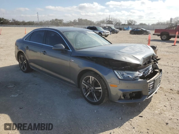 2017 Audi A4 Premium Plus with VIN WAULNAF44HN008578, listed as a Copart auction lot 43667935 with 90,693 mi miles and Salvage Title. Bid and sale history available at carsss.com. Image 4.