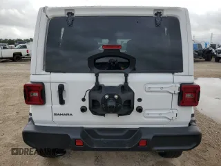 2025 Jeep Wrangler Sahara with VIN 1C4PJXEN1SW528297, listed as a Copart auction lot 55950005 with 7,167 mi miles and Clean title. Bid and sale history available at DreamBid. Image 6.