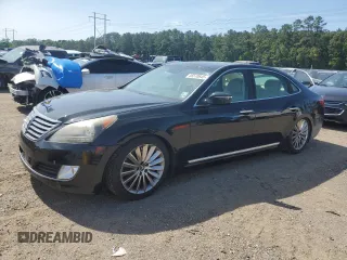 2014 Hyundai Equus Signature z VIN KMHGH4JHXEU085606, wystawiony jako Copart lot #55570645 z przebiegiem 114 951 mil mil oraz Szkody całkowita. Historia ofert i sprzedaży dostępna na DreamBid. Obrazek 1.