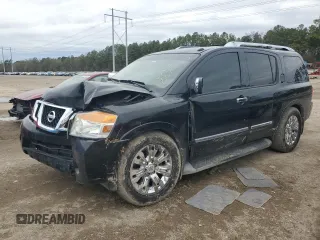 2015 Nissan Armada Platinum z VIN 5N1BA0NF5FN610793, wystawiony jako Copart lot #88765185 z przebiegiem 174 327 mil mil oraz Szkoda całkowita • Salvage title. Historia ofert i sprzedaży dostępna na DreamBid. Obrazek 1.