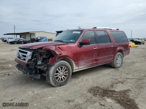 2014 Ford Expedition EL Limited with VIN 1FMJK1K53EEF18445, listed as a Copart auction lot 45211635 with 223,355 mi miles and Salvage Title. Bid and sale history available at carsss.com. Image 1.