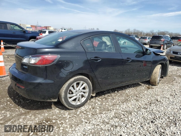 2012 Mazda 3 i Grand Touring with VIN JM1BL1W80C1543611, listed as a Copart auction lot 49748745 with Not Provided miles and Salvage Title. Bid and sale history available at carsss.com. Image 3.