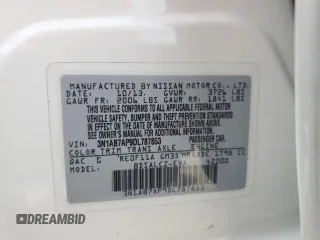 2013 Nissan Sentra S with VIN 3N1AB7AP9DL787853, listed as a Copart auction lot 55227815 with 148,313 mi miles and Clean Title. Bid and sale history available at DreamBid. Image 13.