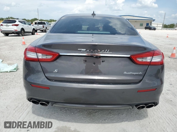 2018 Maserati Quattroporte S GranLusso z VIN ZAM56YPL6J1281490, wystawiony jako Copart lot #60120163 z przebiegiem 59 327 mil mil oraz . Historia ofert i sprzedaży dostępna na DreamBid. Obrazek 6.