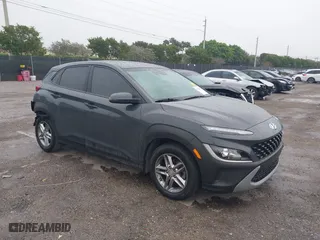 2023 Hyundai Kona SE with VIN KM8K22AB0PU982366, listed as a IAAI auction lot 41642860 with 53,008 mi miles. Bid and sale history available at carsss.com. Image 1.