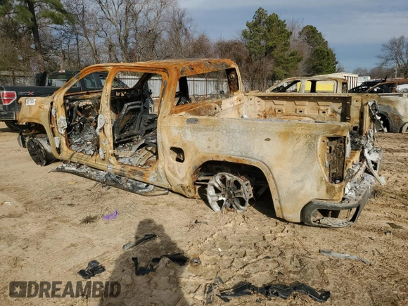 2023 GMC Sierra 1500 with VIN 3GTPHBEDXPG320138, listed as a Copart auction lot 88877605 with Not Provided miles and Salvage Title. Bid and sale history available at DreamBid. Image 2.