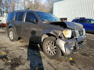 2008 Nissan Pathfinder LE with VIN 5N1BR18B48C641622, listed as a Copart auction lot 84099884 with 0 mi miles and Salvage Title. Bid and sale history available at carsss.com. Image 4.