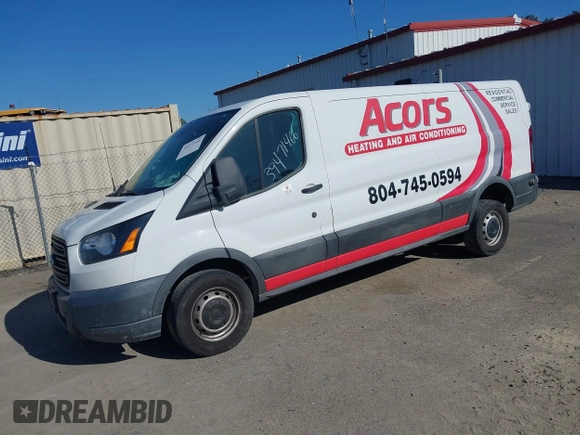 2017 Ford Transit Cargo with VIN 1FTYR2ZM2HKA66625, listed as a IAAI auction lot 39471466 with 125,200 mi miles. Bid and sale history available at carsss.com. Image 2.
