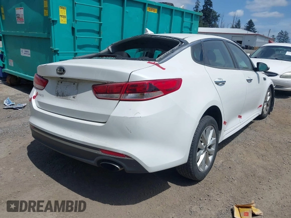 2017 Kia Optima LX with VIN 5XXGT4L37HG121945, listed as a IAAI auction lot 42496375 with 111,964 mi miles and . Bid and sale history available at DreamBid. Image 4.