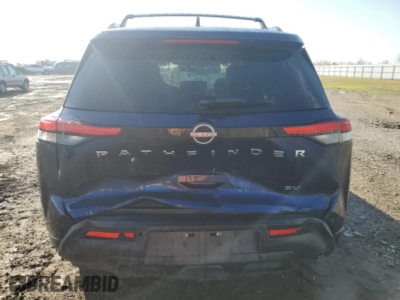 2022 Nissan Pathfinder SV with VIN 5N1DR3BA8NC231583, listed as a Copart auction lot 46873095 with 46,996 mi miles and Salvage title. Bid and sale history available at DreamBid. Image 6.