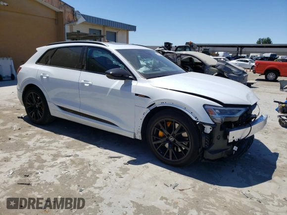 2023 Audi e-tron Chronos with VIN WA1VABGE3PB007985, listed as a Copart auction lot 63577913 with 7,366 mi miles and . Bid and sale history available at DreamBid. Image 4.
