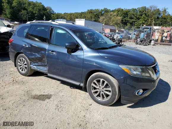 2015 Nissan Pathfinder SV with VIN 5N1AR2MM0FC668547, listed as a Copart auction lot 75198544 with 123,927 mi miles and Salvage Title. Bid and sale history available at carsss.com. Image 4.