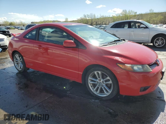 2007 Honda Civic Si z VIN 2HGFG21517H703142, wystawiony jako Copart lot #54396325 z przebiegiem 208 752 mil mil oraz Tytuł czysty. Historia ofert i sprzedaży dostępna na DreamBid. Obrazek 4.