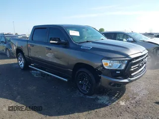 2019 Ram 1500 Big Horn with VIN 1C6RREFTXKN793106, listed as a IAAI auction lot 41919370 with 60,838 mi miles and . Bid and sale history available at DreamBid. Image 1.
