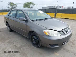 2003 Toyota Corolla CE with VIN 1NXBR32E33Z073722, listed as a IAAI auction lot 42078796 with 140,801 mi miles and . Bid and sale history available at DreamBid. Image 1.