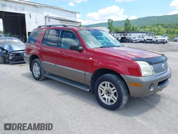 2004 Mercury Mountaineer Convenience с VIN 4M2ZU86K24UJ00614, выставлен на аукционе IAAI как лот 42576835 с пробегом 162 507 миль миль и . История ставок и продаж доступна на DreamBid. Изображение 1.