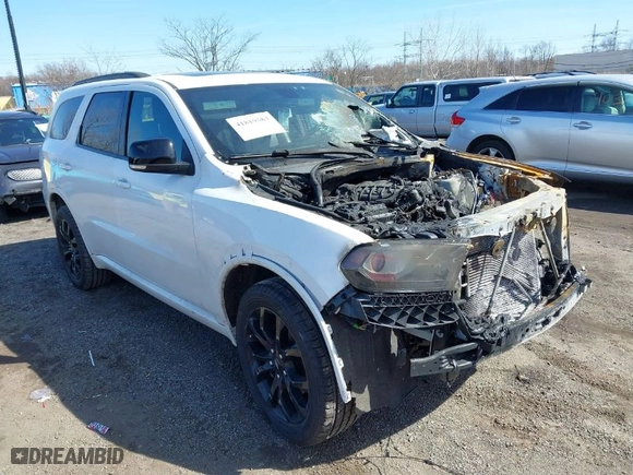 2019 Dodge Durango GT Plus with VIN 1C4RDJDG6KC561006, listed as a IAAI auction lot 41819583 with 53,395 mi miles. Bid and sale history available at carsss.com. Image 1.