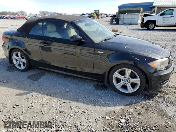 2009 BMW 1 Series 128i with VIN WBAUL73549VJ75437, listed as a Copart auction lot 49724985 with Not provided miles and Salvage title. Bid and sale history available at DreamBid. Image 4.