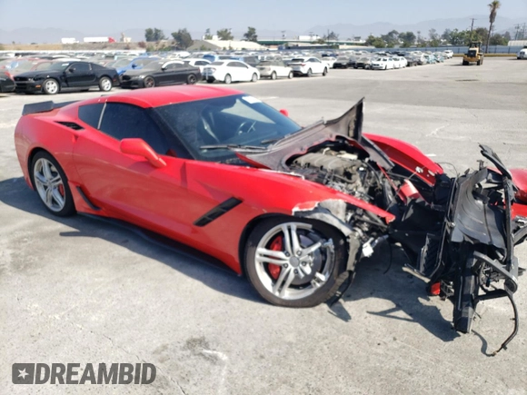 2017 Chevrolet Corvette 1LT with VIN 1G1YB2D7XH5101361, listed as a Copart auction lot 72974154 with 0 mi miles and Salvage Title. Bid and sale history available at carsss.com. Image 4.